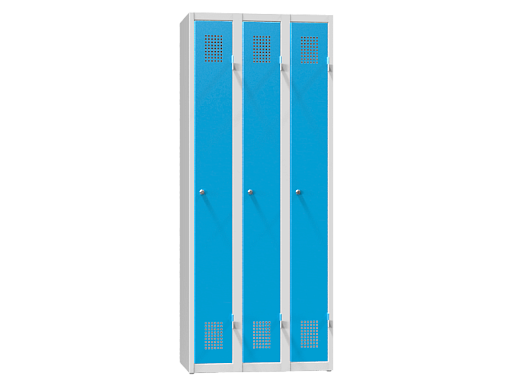 Kovinska garderobna omara s tremi vrati na podstavku XS73-18