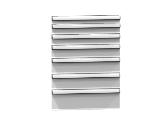 Predalnik ZP (višina 990 mm) ZP99-6  - Predali: RAL 7035