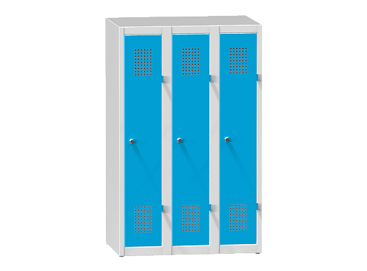 Kovinska garderobna omara s tremi vrati na podstavku XS73-12