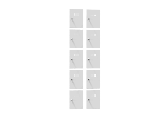Kovinske omarice 10-box XS60-18  - Vrata: RAL 7035