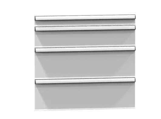 Predalnik ZG (višina 990 mm) ZG99-1  - Predali: RAL 7035