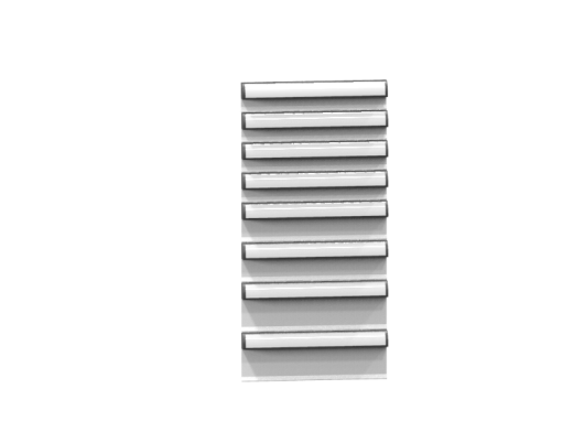 Predalnik ZH (višina 840 mm) ZH84-8  - Predali: RAL 7035